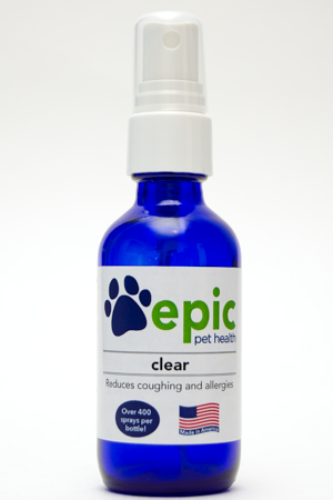 Clear spray for dog and cat allergies