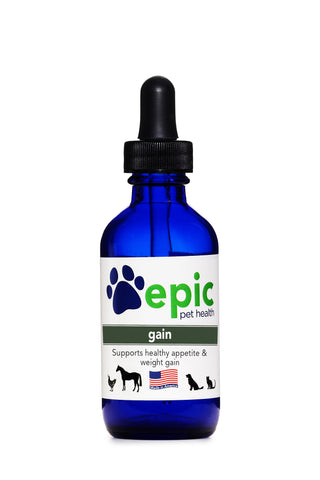Gain - stimulates healthy appetite in sick or old pets