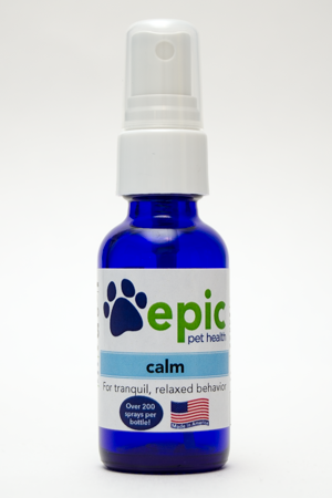 Calm home treatment for loud noises and grooming