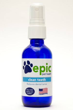 Clean Teeth -all natural pet supplement that reduces bad breath and dental tartar