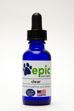Clear drops by Epic Pet Health for allergies